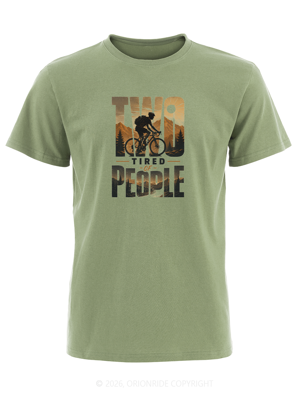 Orionride Two Tired People Short Sleeves Bike T-Shirt