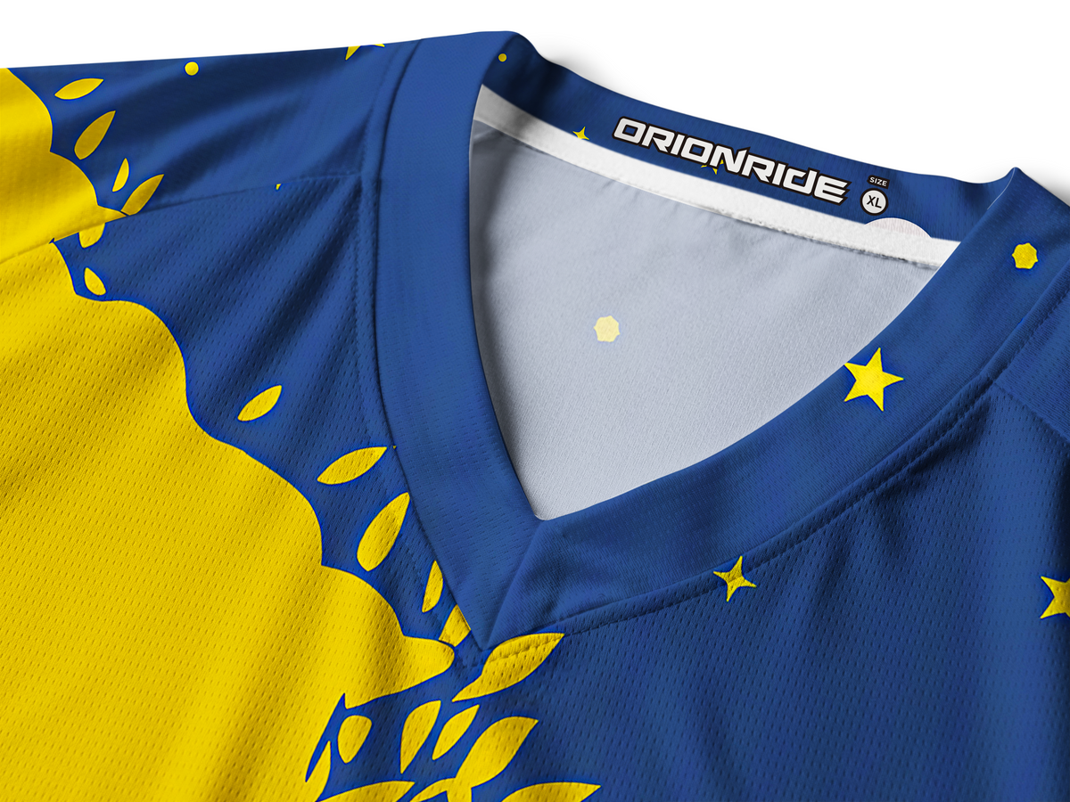 Orionride Nocturnal Golden Flow Long Sleeve Downhill Jersey