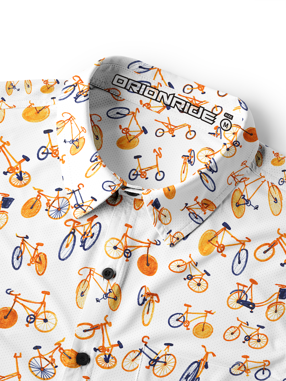 Orionride Bicycle Parade Men's Stretchy Breathable Long Sleeve Gravel Shirt