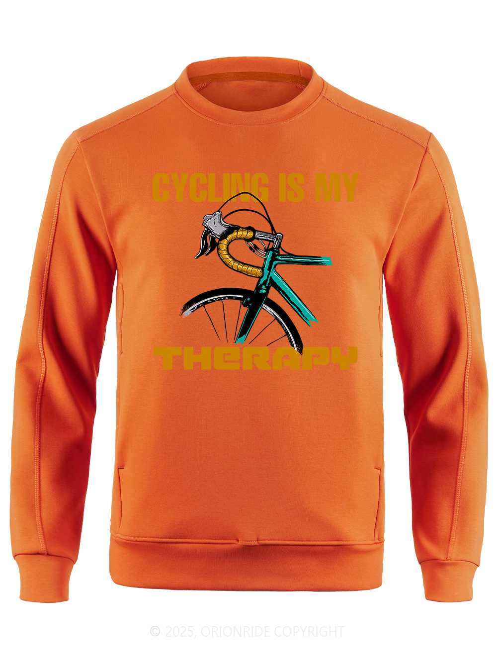 Orionride Cycling Is My Therapy Long Sleeve Bike Sweatshirt