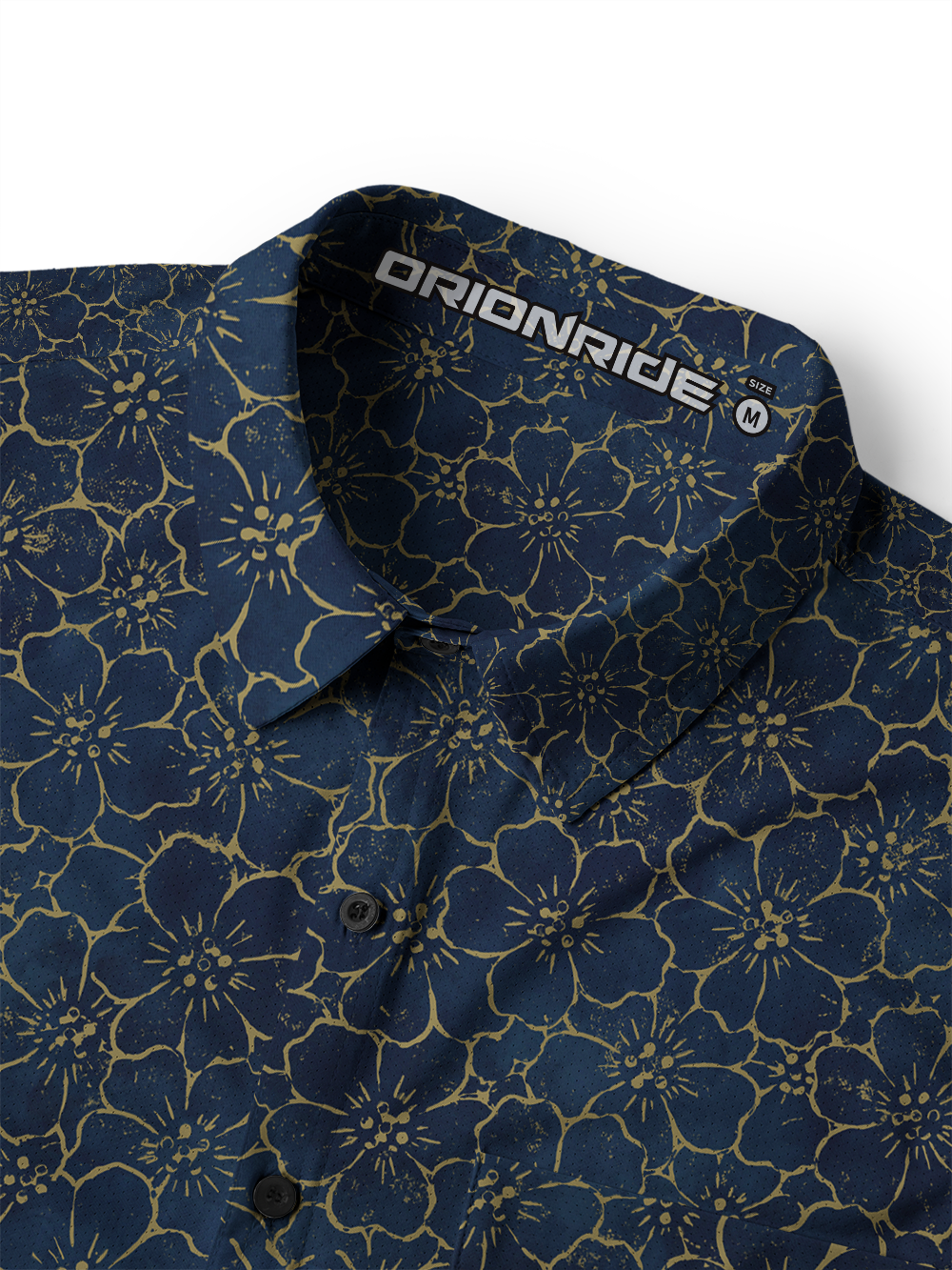 Orionride Dense Cherry Blossoms Men's Stretchy Breathable Long Sleeve Gravel Shirt