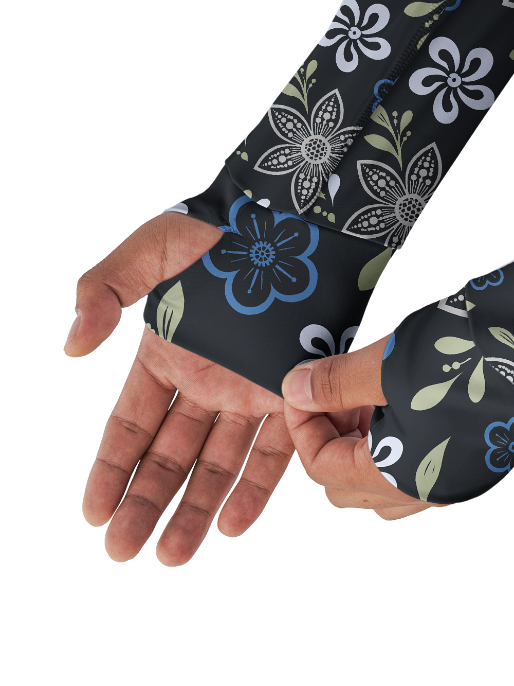 Orionride Folk Botanica Ride Long Sleeve Cycling Hoodie Shirt