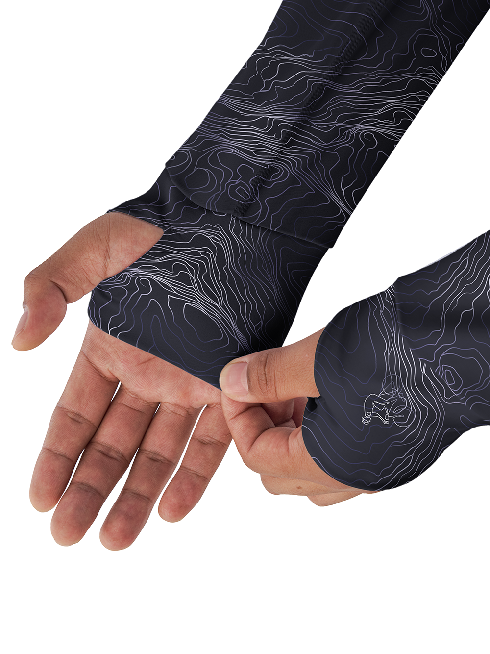Orionride Rugged Contours Long Sleeve Cycling Hoodie Shirt