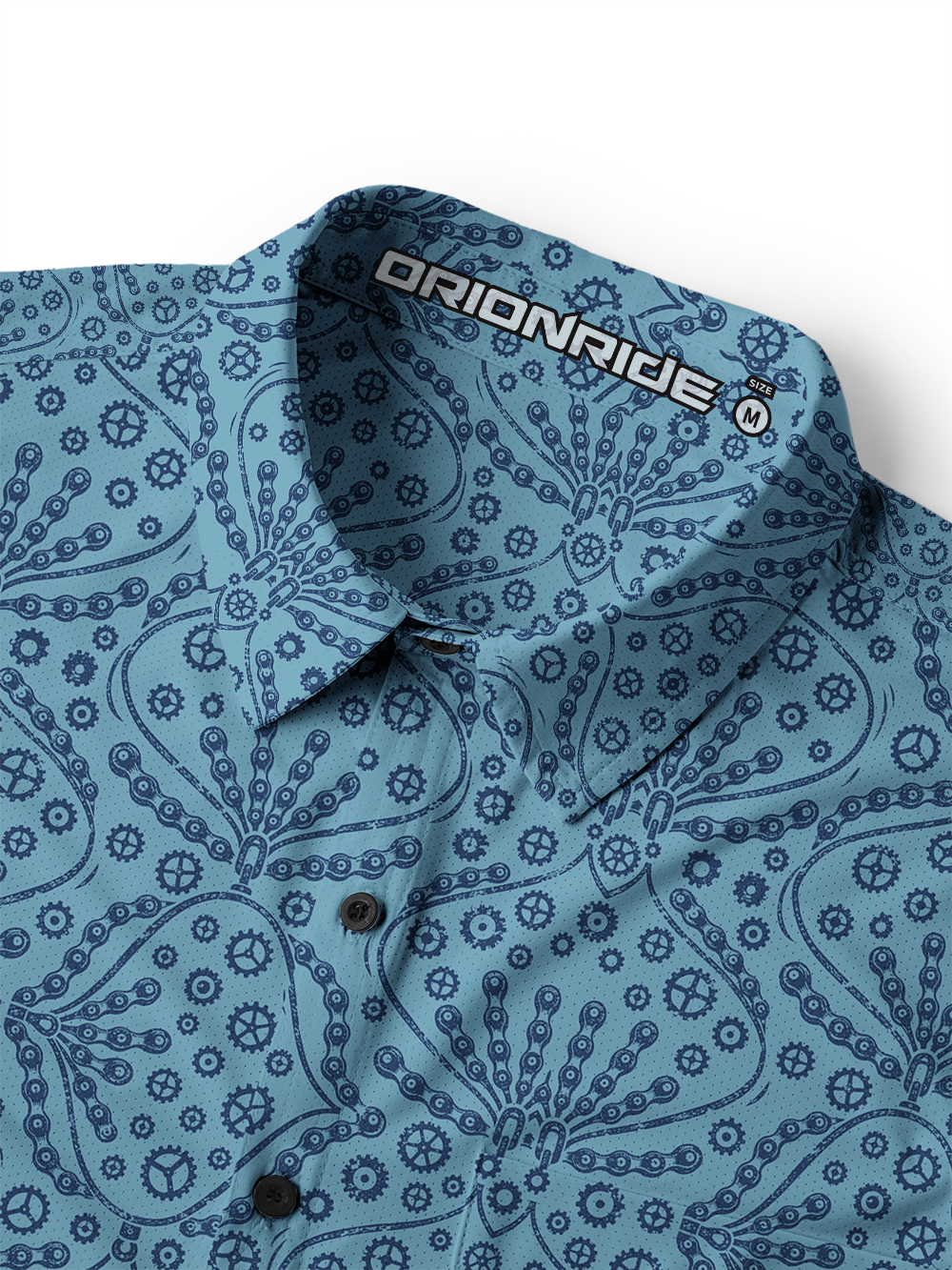 Orionride Mechanical Elegance Men's Stretchy Breathable Long Sleeve Gravel Shirt