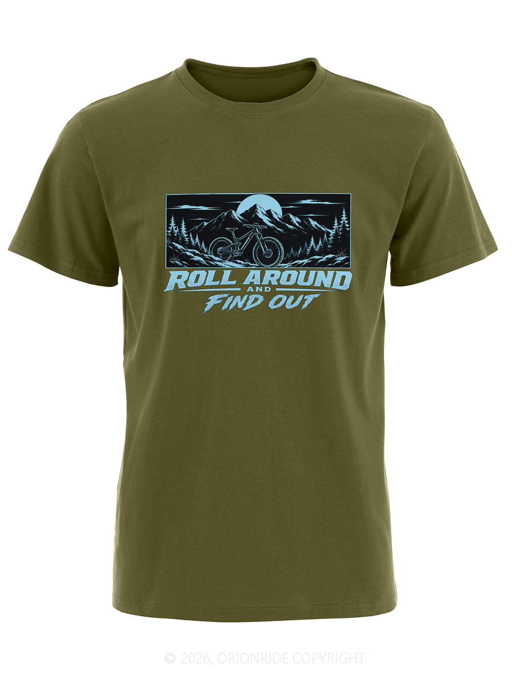 Orionride Blue Night Ride Short Sleeves Bike T-Shirt