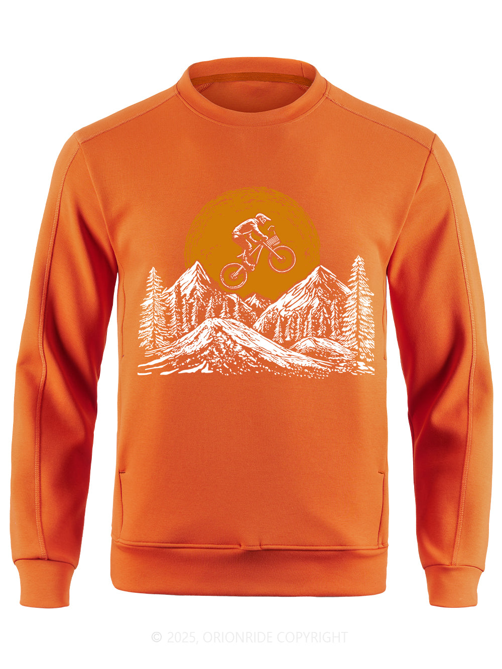 Orionride Mountain Bike With Dog Long Sleeves Bike Sweatshirts