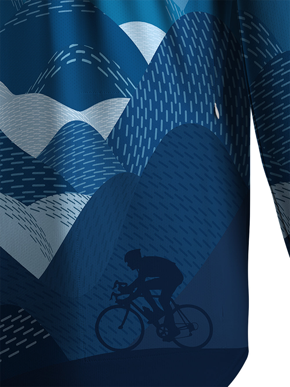 Orionride Wheel Mark Men's Stretchy Breathable Long Sleeve Gravel Shirt