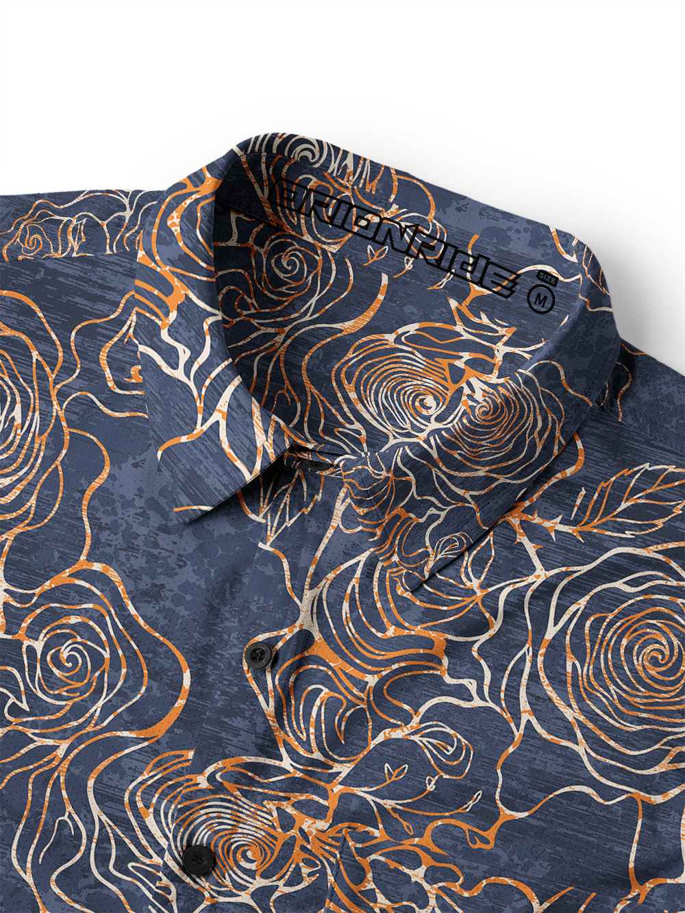 Orionride Mysterious Rose Men's Stretchy Breathable Long Sleeve Gravel Shirt