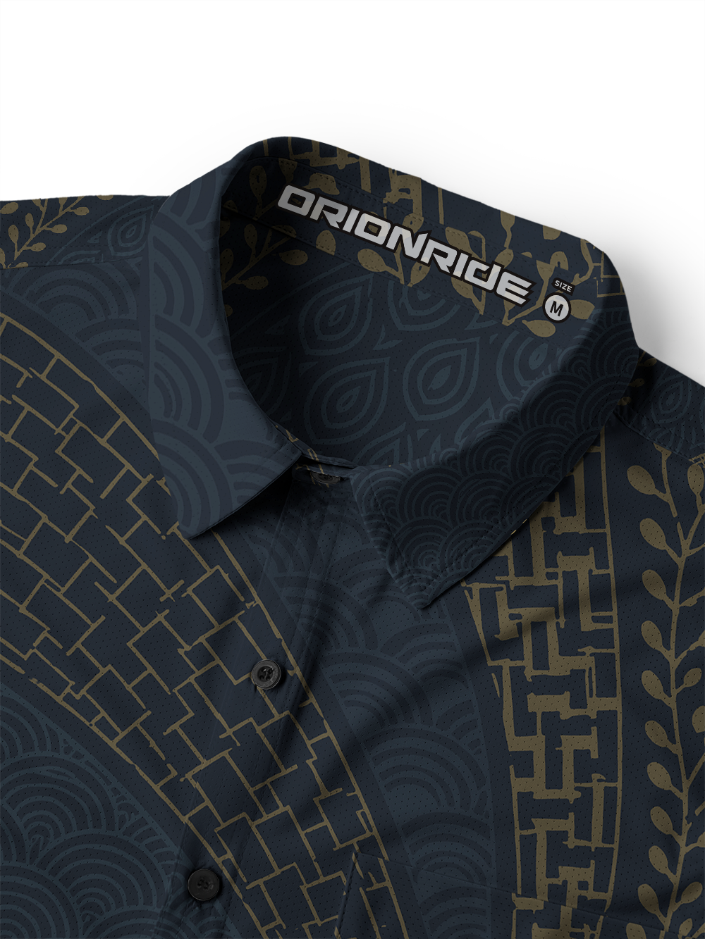 Orionride Dark Line Landscape Men's Stretchy Breathable Long Sleeve Gravel Shirt