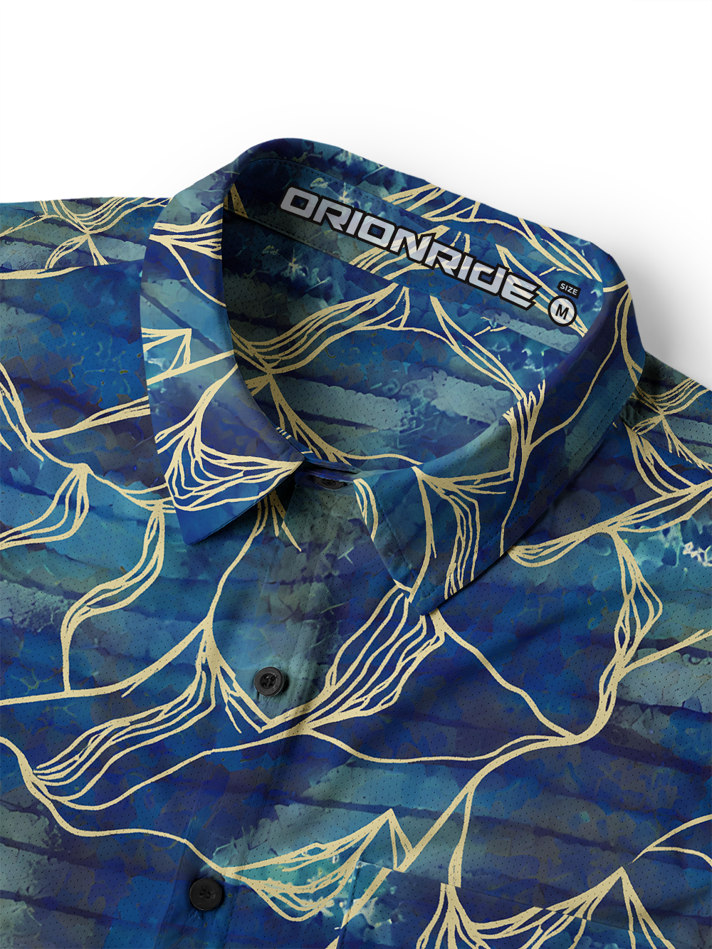 Orionride Liquid Topography Men's Stretchy Breathable Long Sleeve Gravel Shirt