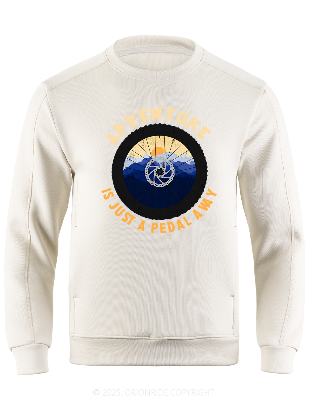 Orionride Wheel Sunset Long Sleeve Bike Sweatshirt