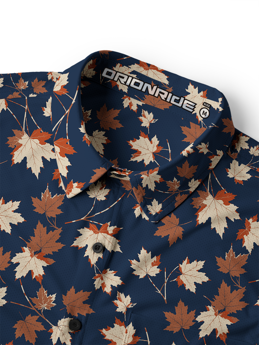 Orionride Autumn Maple Men's Stretchy Breathable Long Sleeve Gravel Shirt