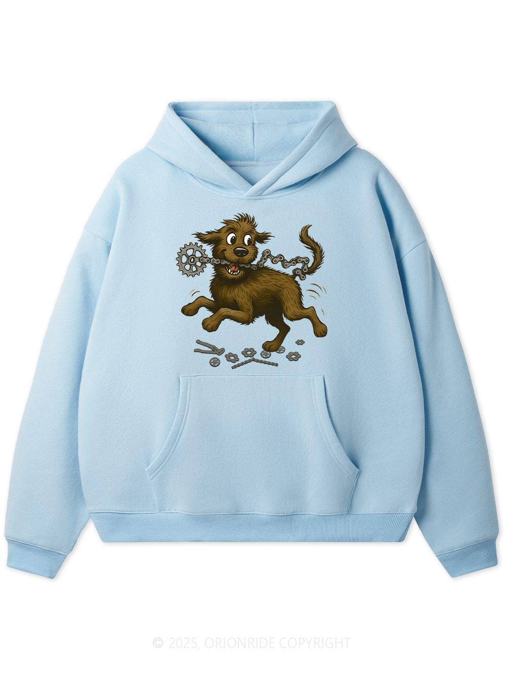 Orionride Dog Bite Chain Women's Fleece Hoodie