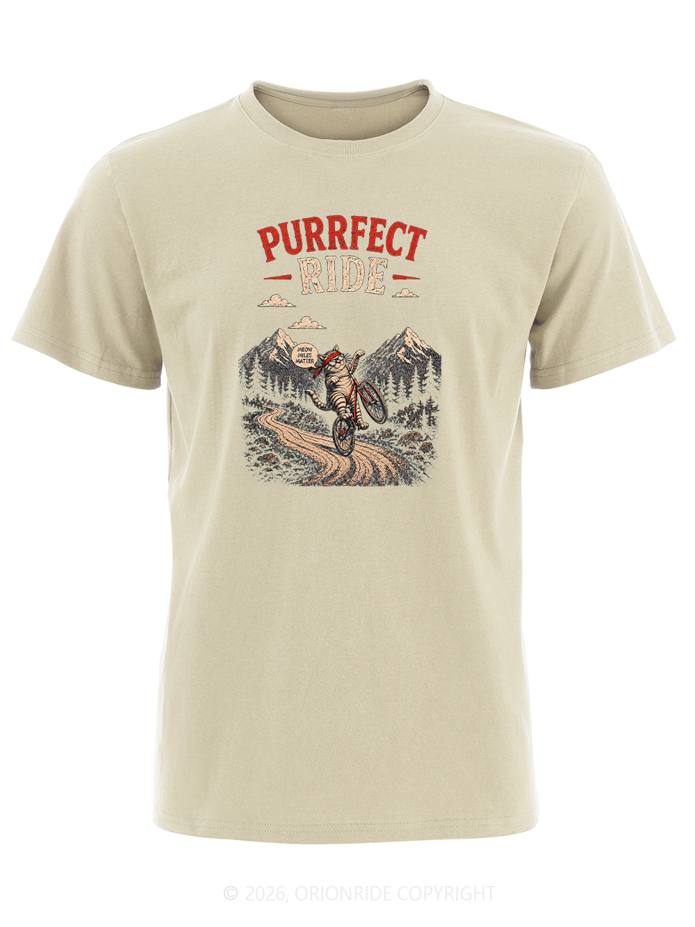 Orionride Purrfect Ride Short Sleeves Bike T-Shirt