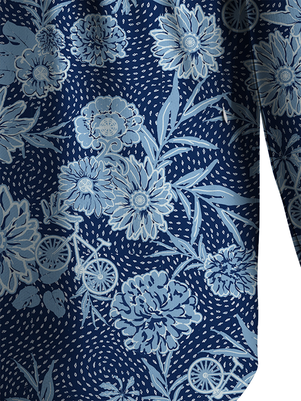 Orionride Flower Room Men's Stretchy Breathable Long Sleeve Gravel Shirt