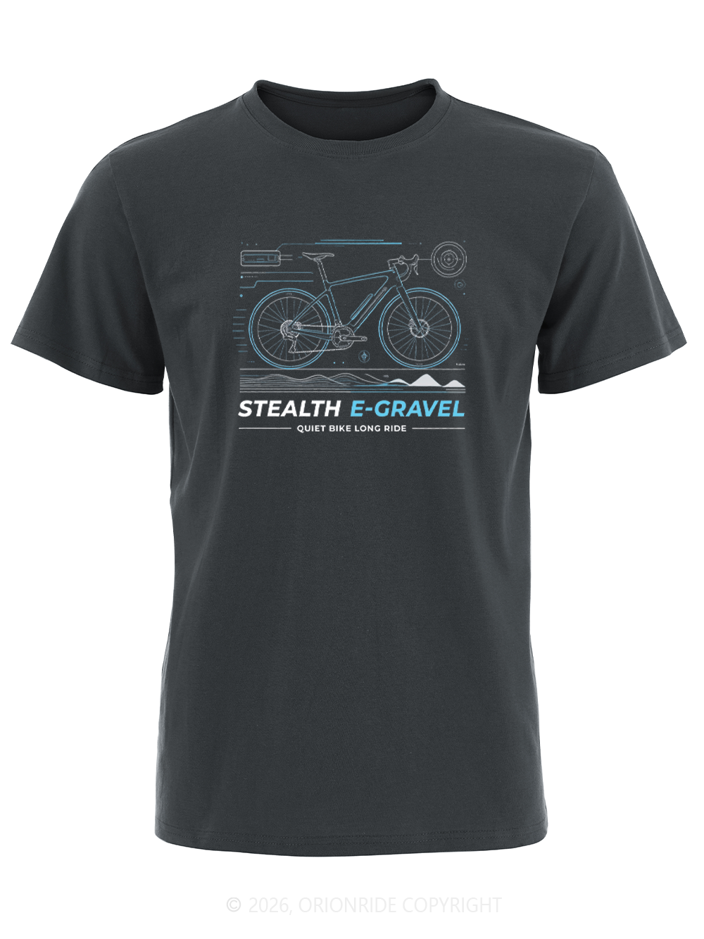 Orionride Blue Trail Tech Short Sleeves Bike T-Shirt