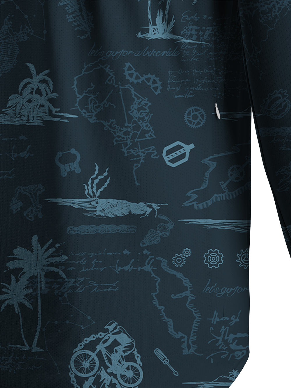 Orionride Island Relaxation Men's Stretchy Breathable Long Sleeve Gravel Shirt