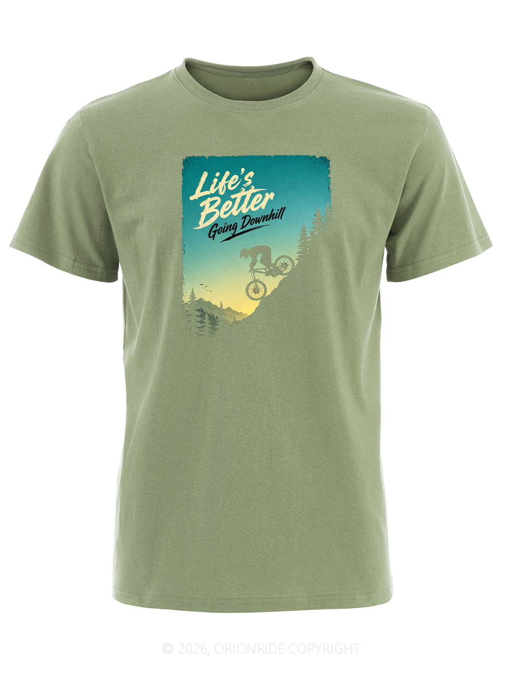 Orionride Going Downhill Short Sleeves Bike T-Shirt