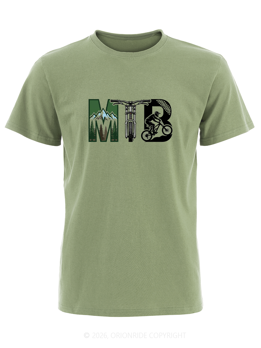 Orionride Natural Mountain Scenery Short Sleeves Bike T-Shirt