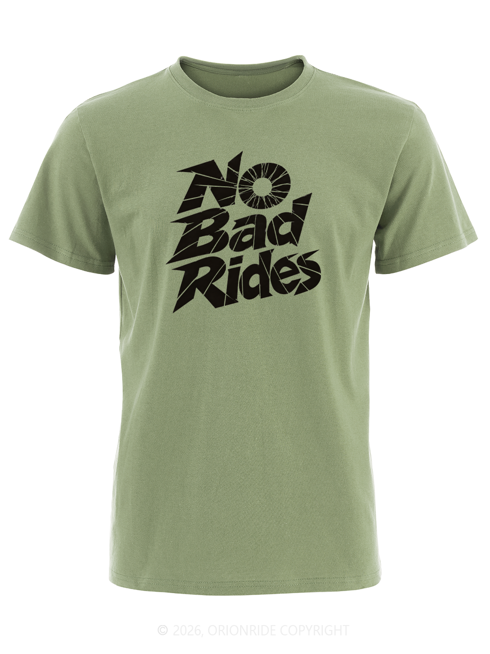 Orionride No Bad Rides Short Sleeves Bike T-Shirt