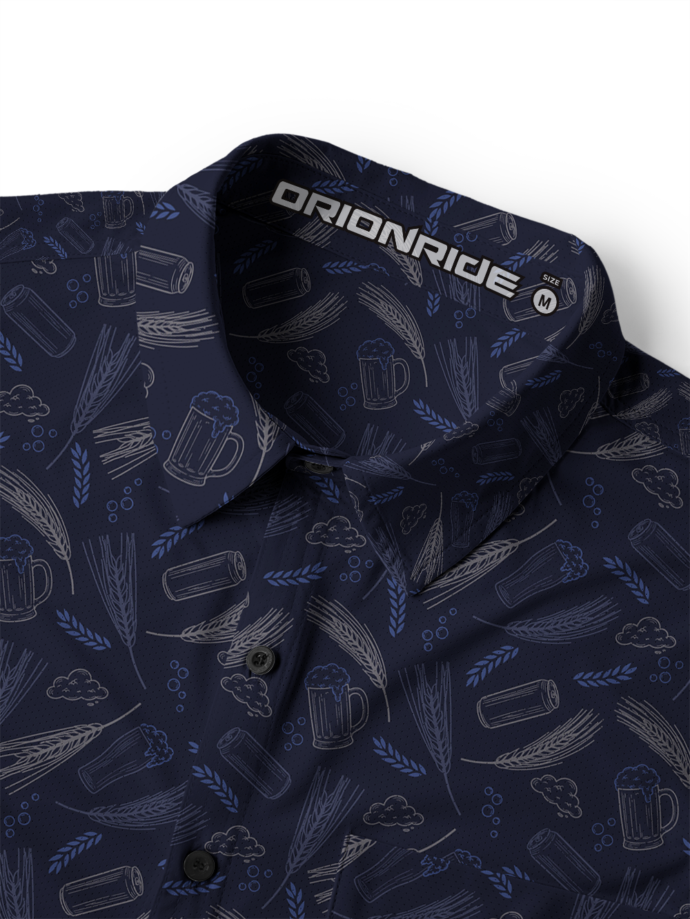 Orionride Night Brew Men's Stretchy Breathable Long Sleeve Gravel Shirt