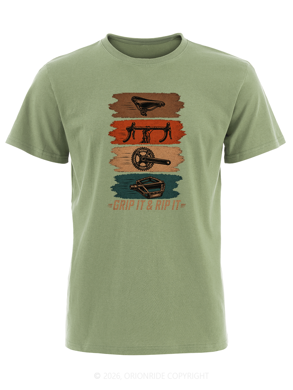 Orionride Parts Color Blocks Short Sleeves Bike T-Shirt