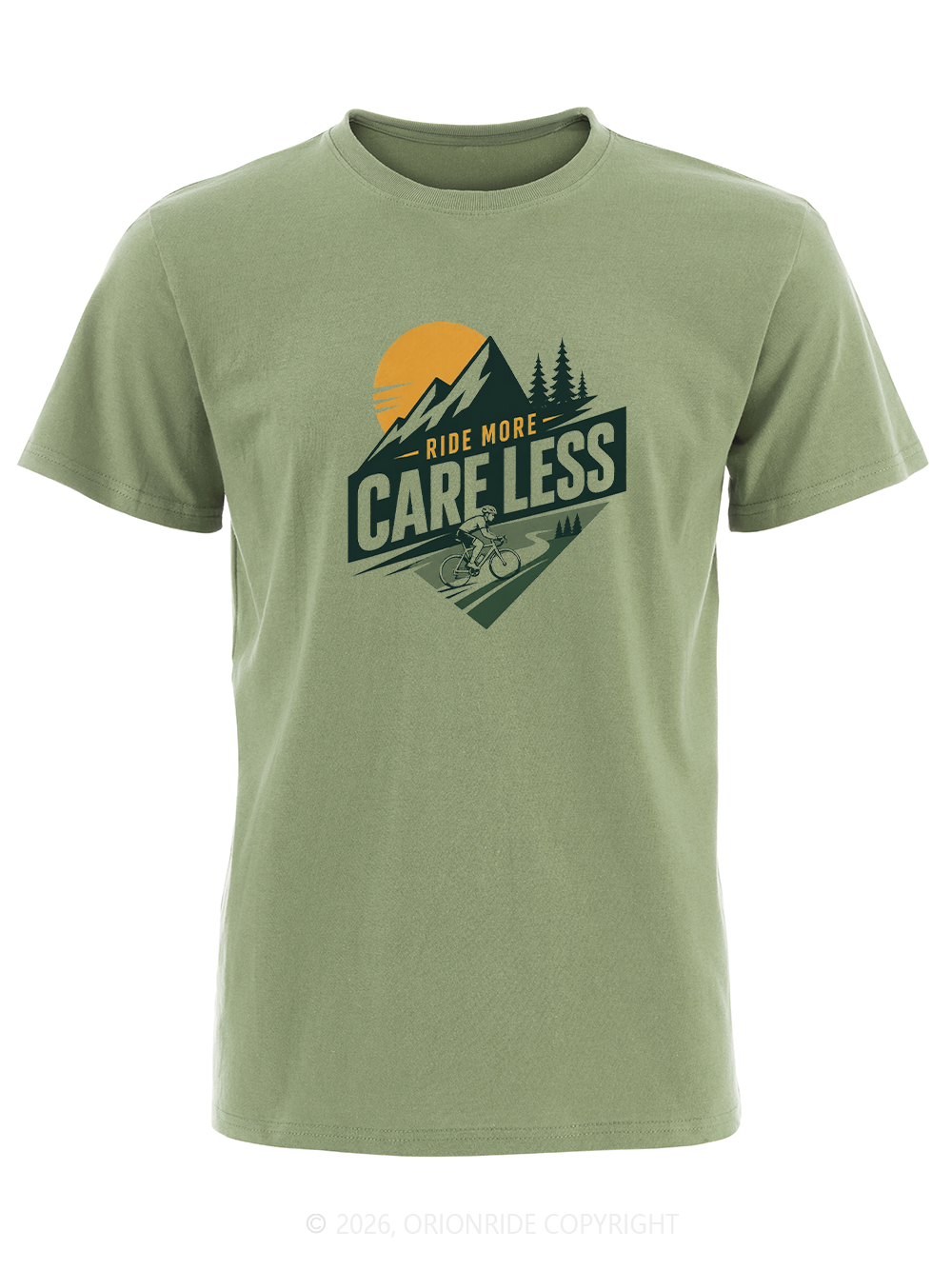 Orionride Ride More Care Less Short Sleeves Bike T-Shirt