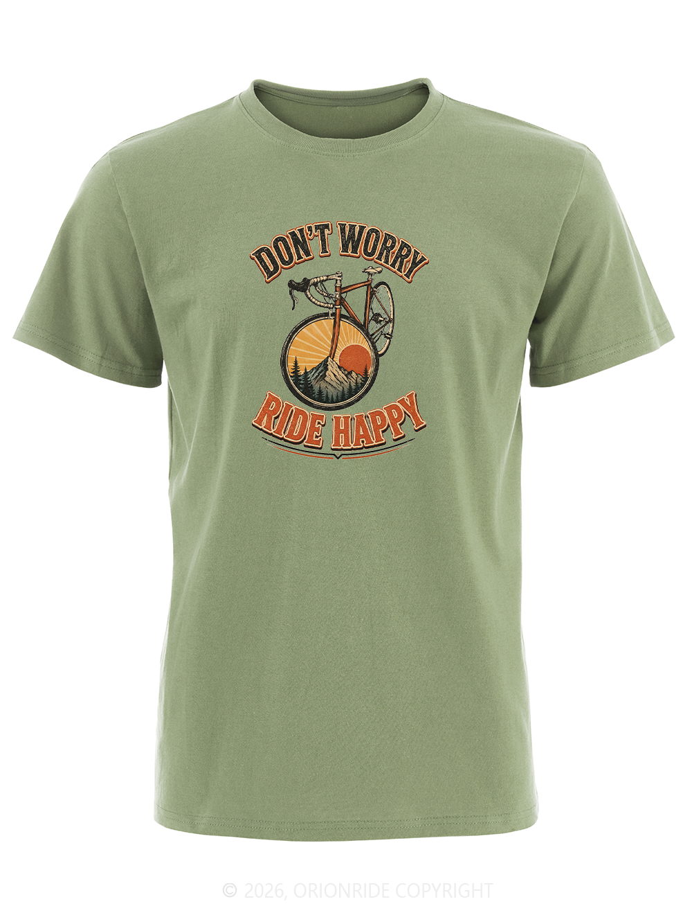 Orionride Ride Happy Short Sleeves Bike T-Shirt