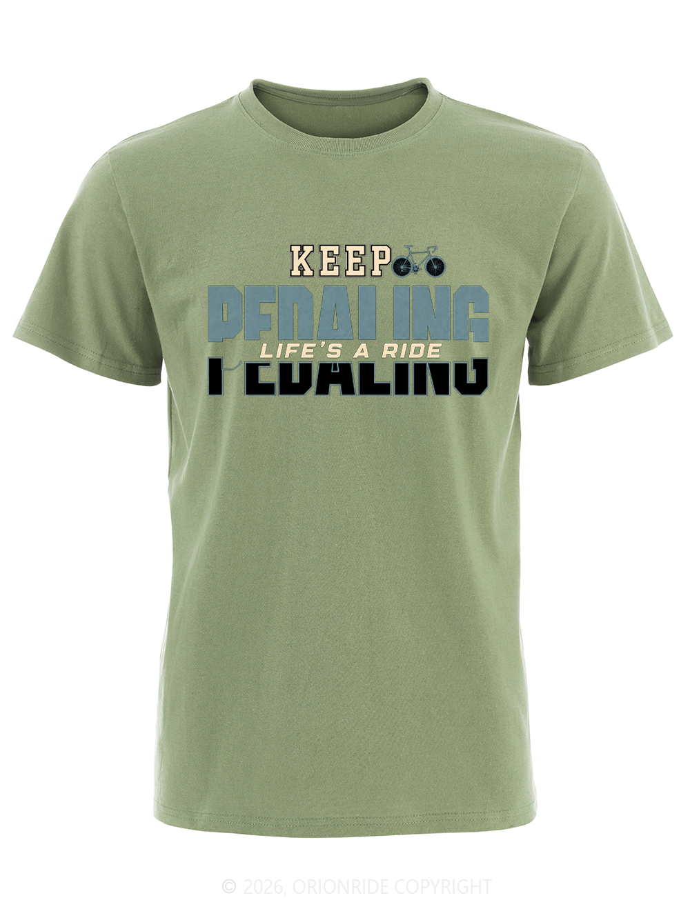 Orionride Pedal Word Rhythm Short Sleeves Bike T-Shirt