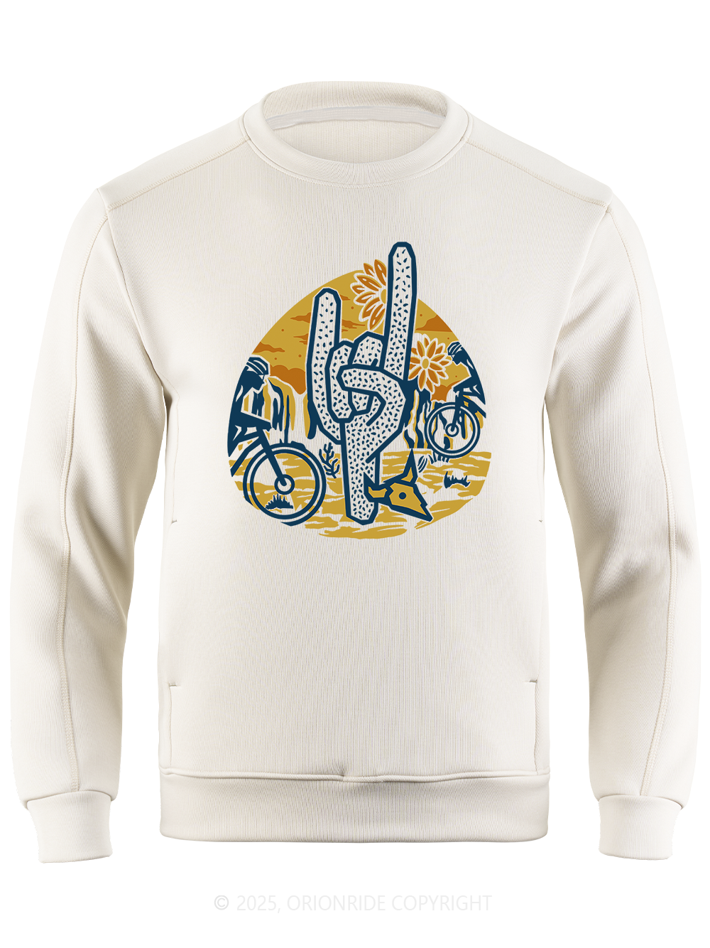 Orionride Desert Cycling Long Sleeve Bike Sweatshirt