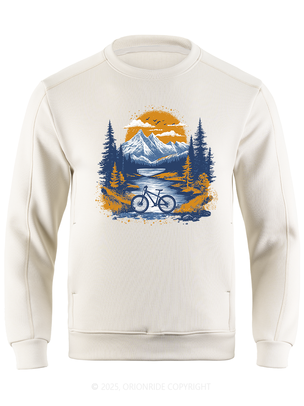 Orionride Sunset Forest Long Sleeve Bike Sweatshirt