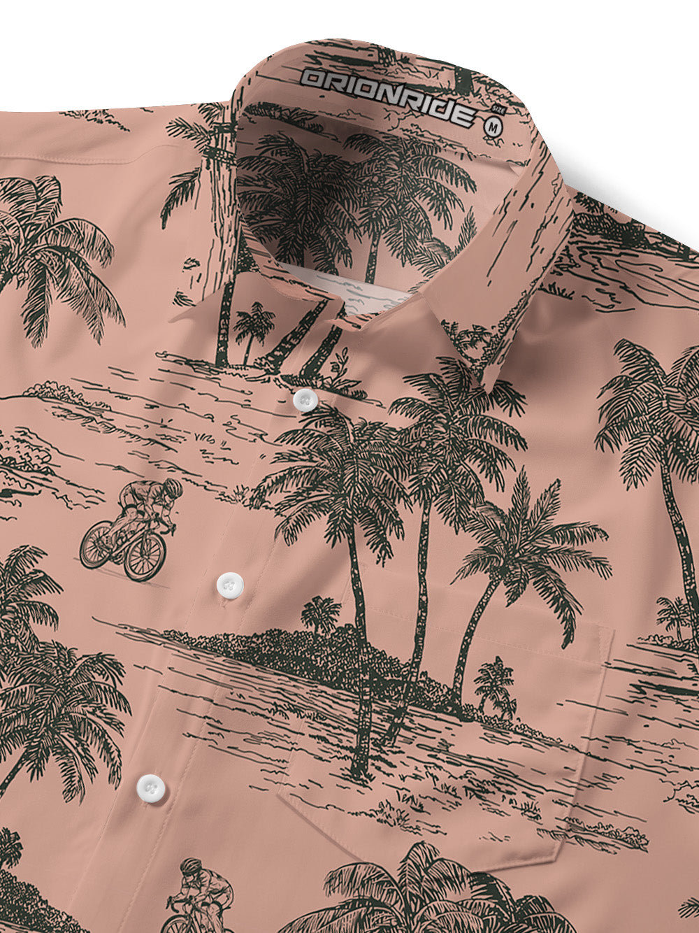 Orionride Travel Memories Zipper Pockets Ultra Lightweight Short Sleeves Gravel Shirt