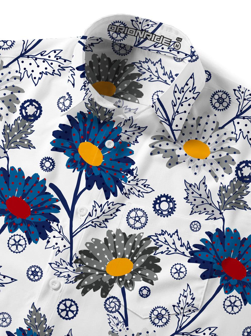 Orionride Wild Flowers Ultra Lightweight Short Sleeves Hawaiian shirt