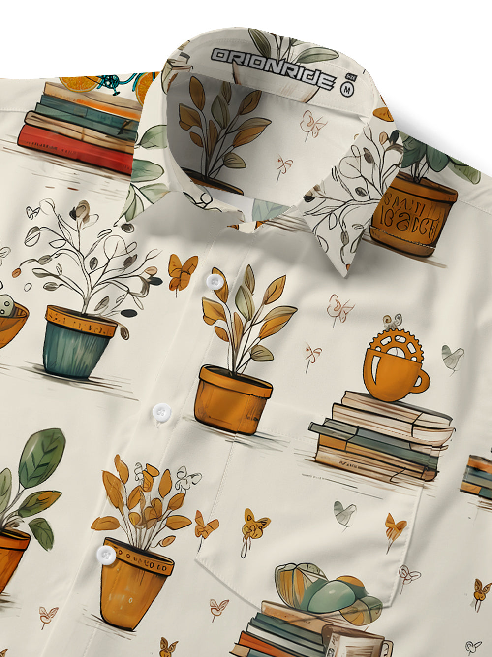 Orionride Cycling Enthusiasts Ultra Lightweight Short Sleeves Hawaiian shirt