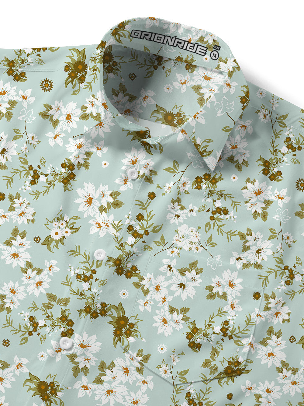 Orionride Blooming Flowers Ultra Lightweight Short Sleeves Hawaiian shirt