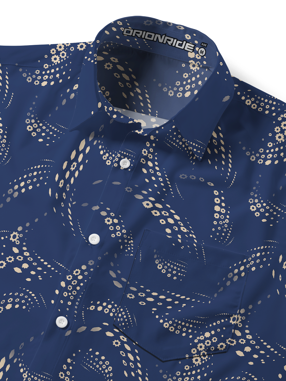 Orionride Gradient Gears Zipper Pockets Ultra Lightweight Short Sleeves Gravel Shirt