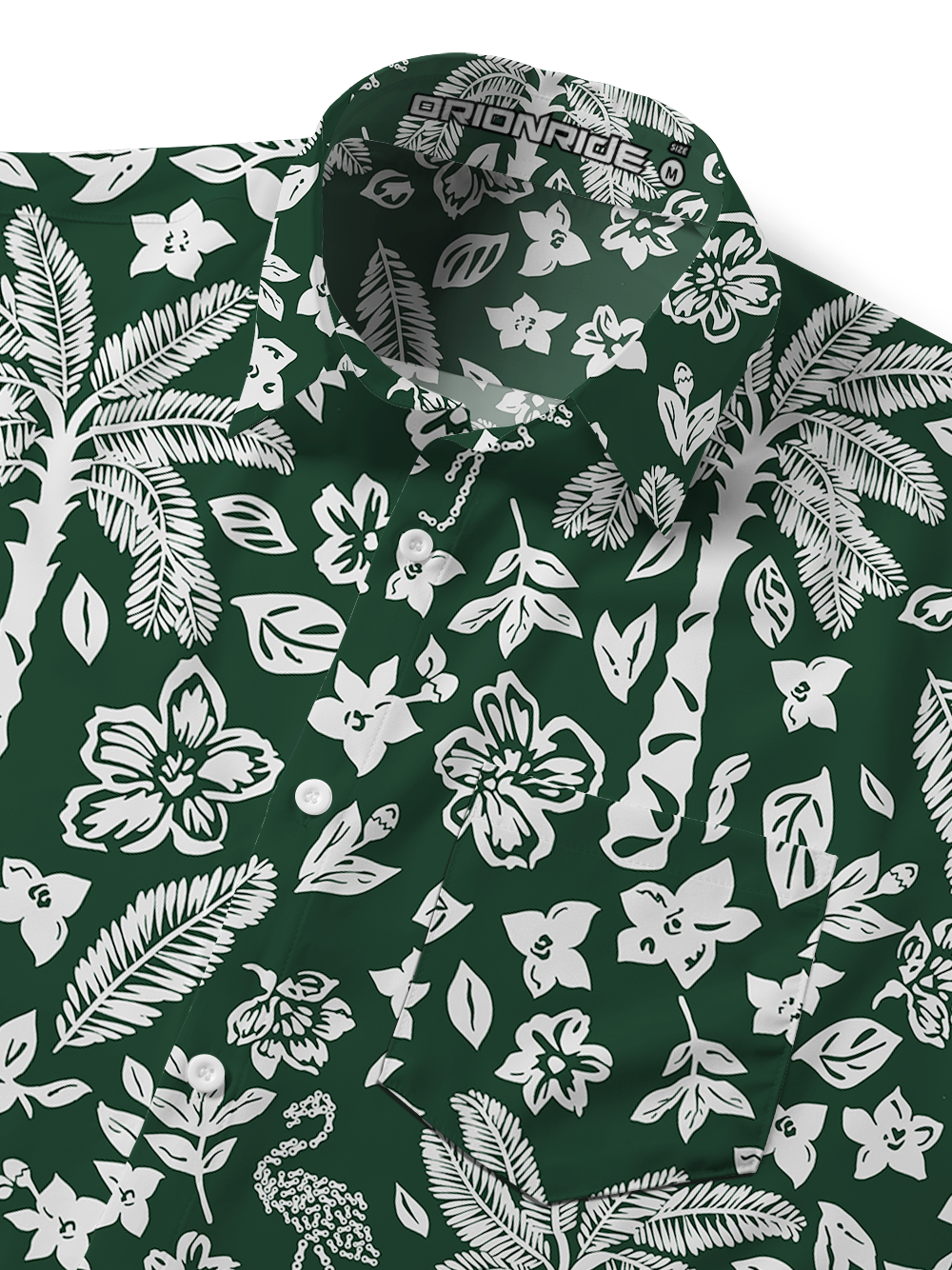 Orionride Under The Coconut Tree Zipper Pockets Ultra Lightweight Short Sleeves Gravel Shirt