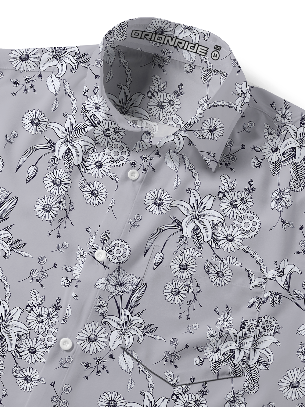 Orionride Blooming Lilies Short Sleeves Hawaiian shirt