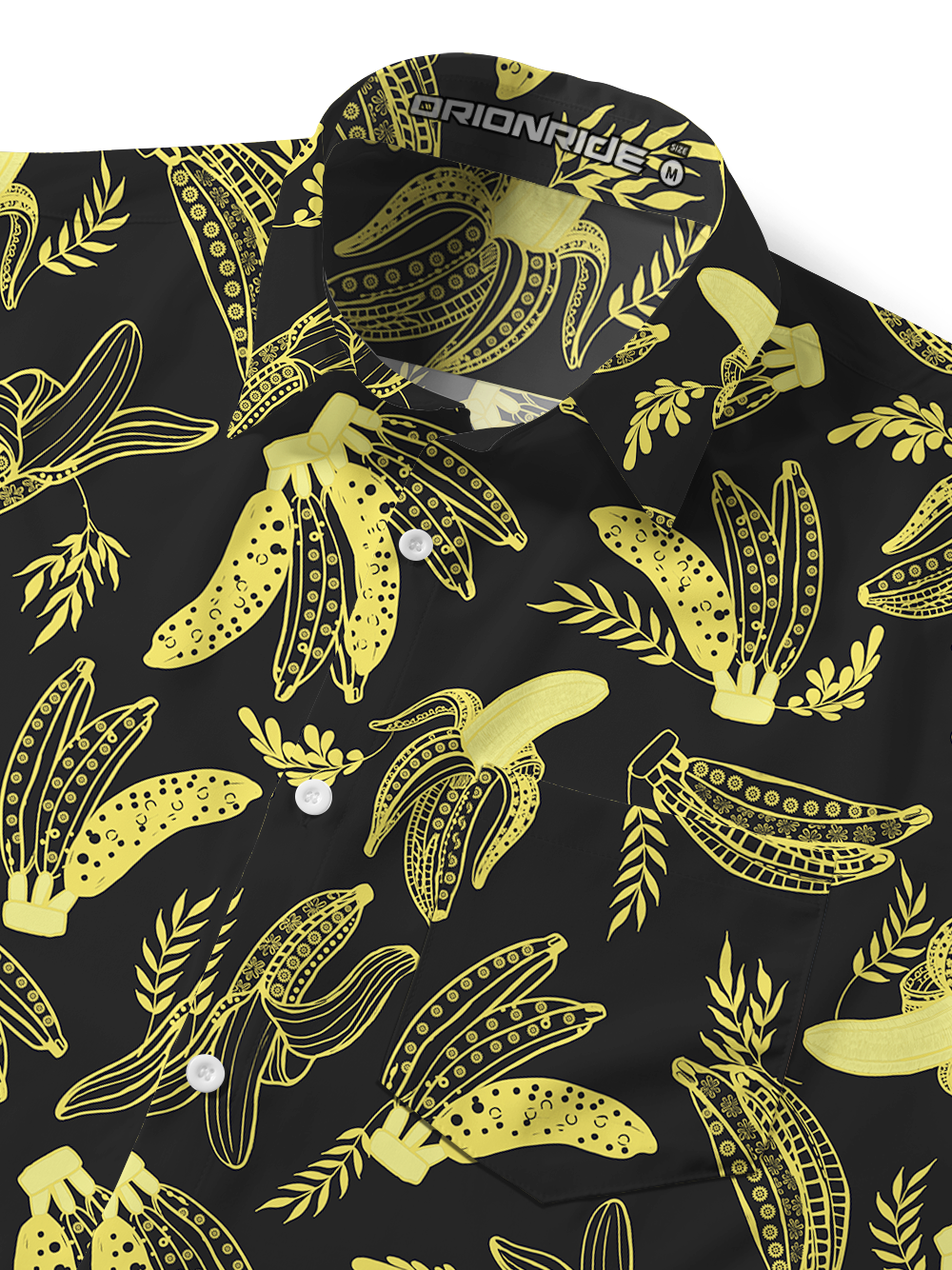 Orionride Banana Skewers Zipper Pockets Ultra Lightweight Short Sleeves Gravel Shirt