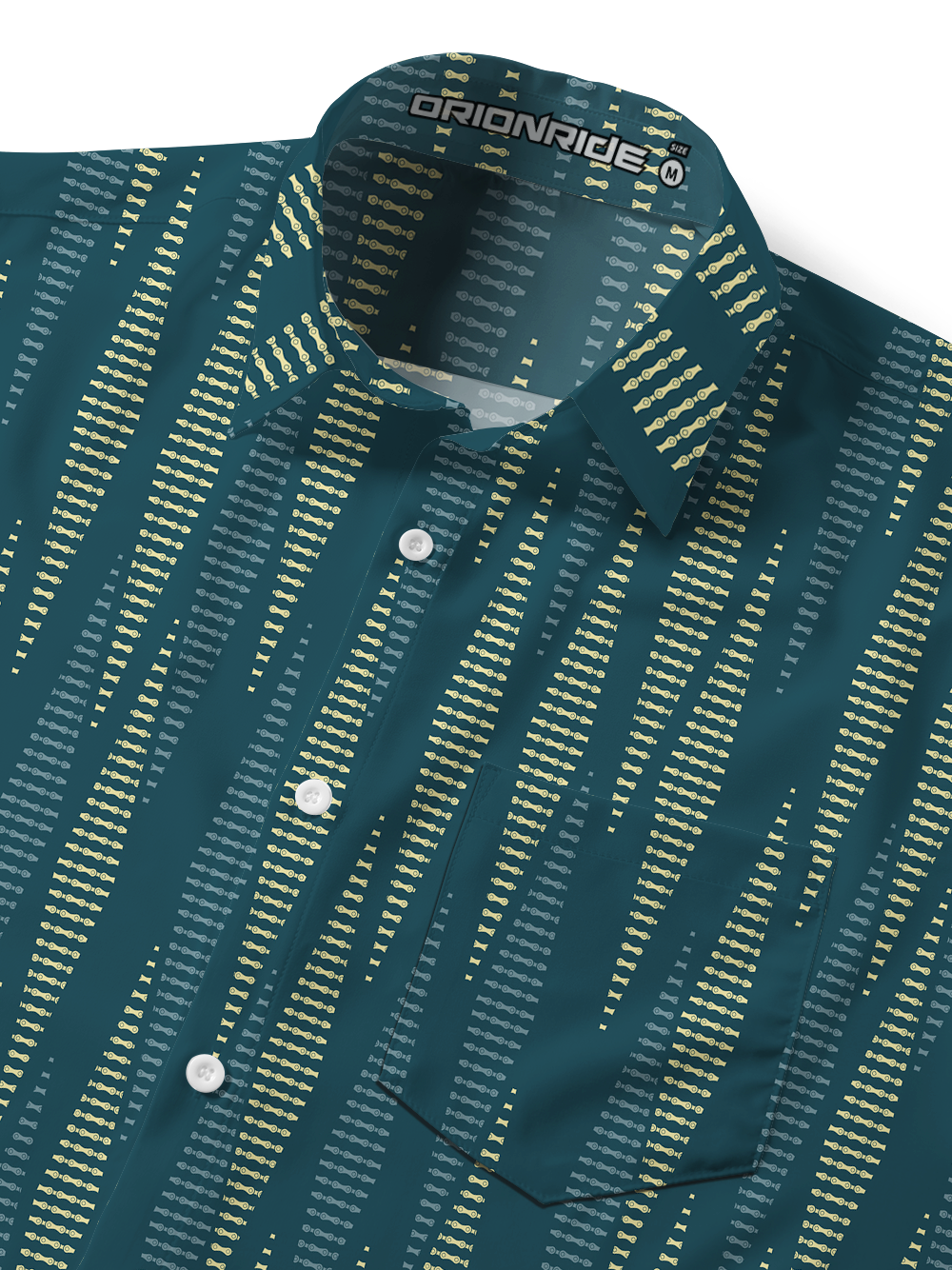 Orionride Sawtooth Weave Line Zipper Pockets Ultra Lightweight Short Sleeves Gravel Shirt