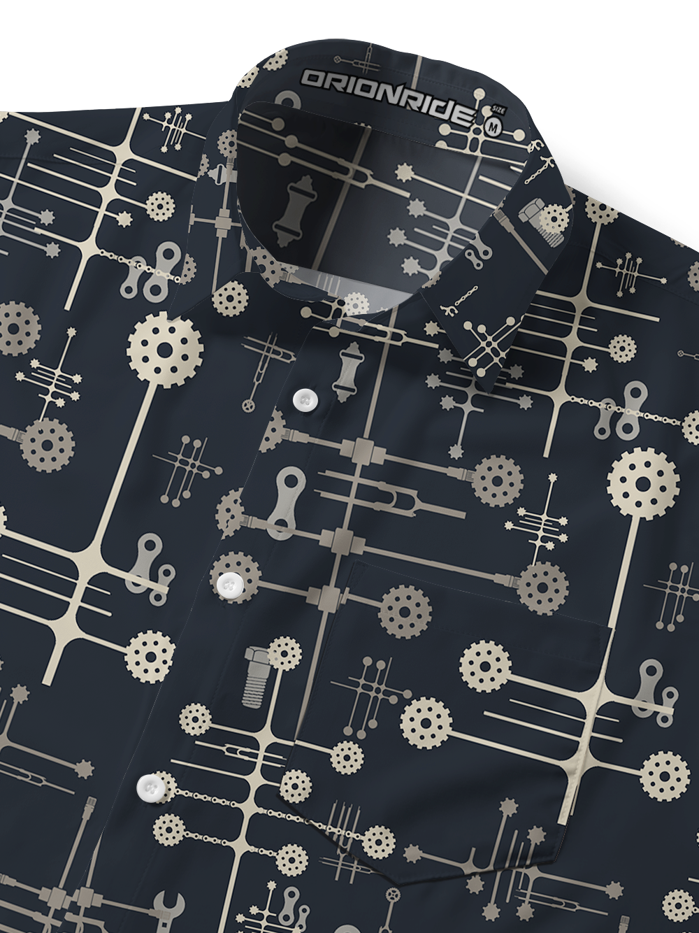 Orionride Gear Three-Dimensional Space Zipper Pockets Ultra Lightweight Short Sleeves Gravel Shirt