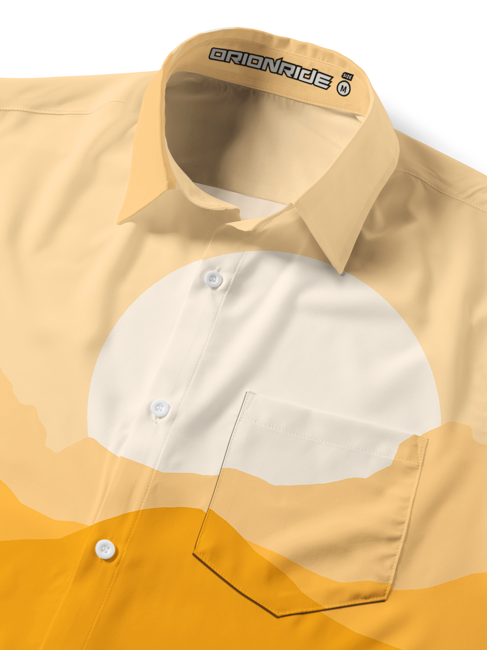 Orionride Warm Pine Shadow Zipper Pockets Ultra Lightweight Short Sleeves Gravel Shirt