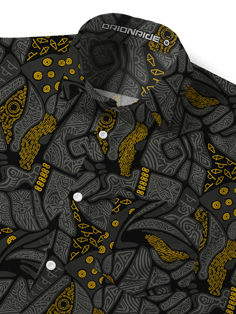 Orionride Spiral Chain Zipper Pockets Ultra Lightweight Short Sleeves Gravel Shirt