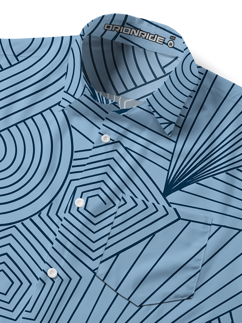 Orionride Velocity Line Zipper Pockets Ultra Lightweight Short Sleeves Gravel Shirt