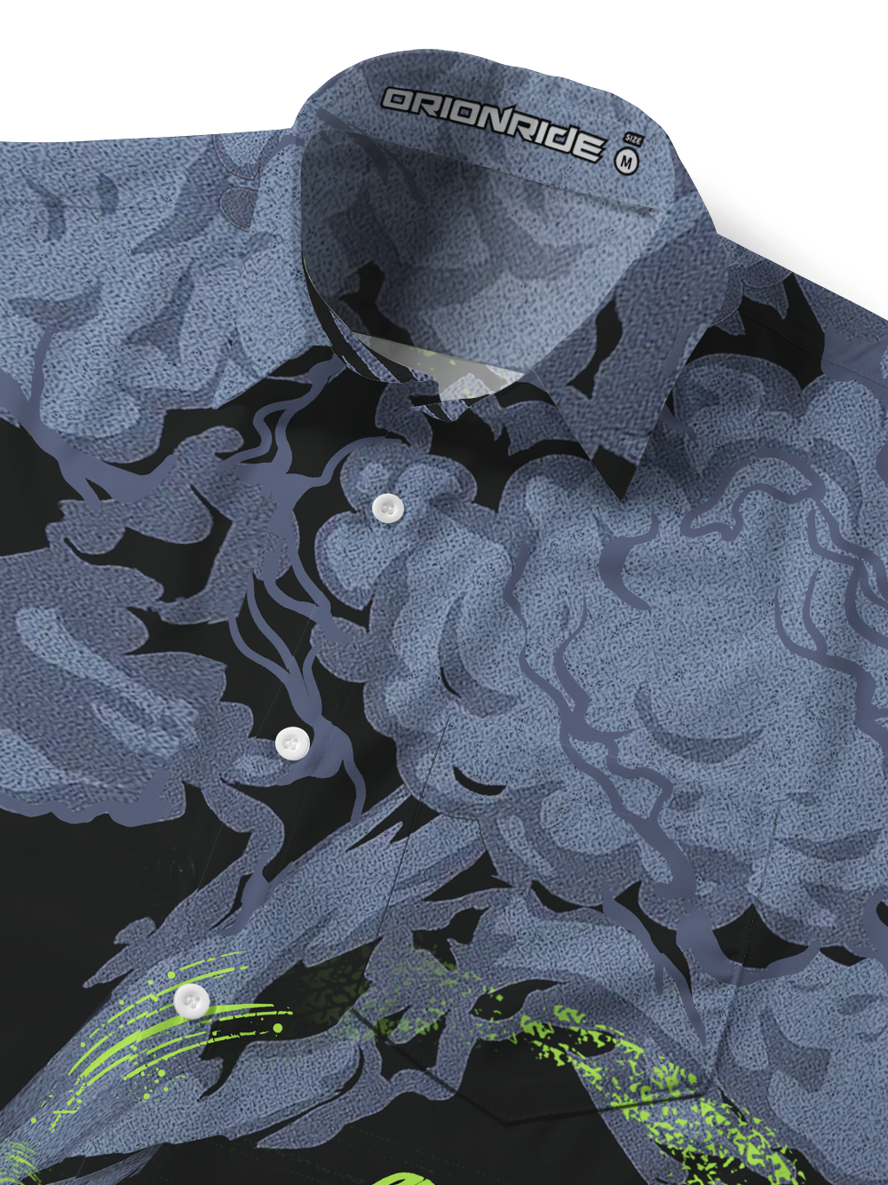 Orionride Through The Clouds Zipper Pockets Ultra Lightweight Short Sleeves Gravel Shirt