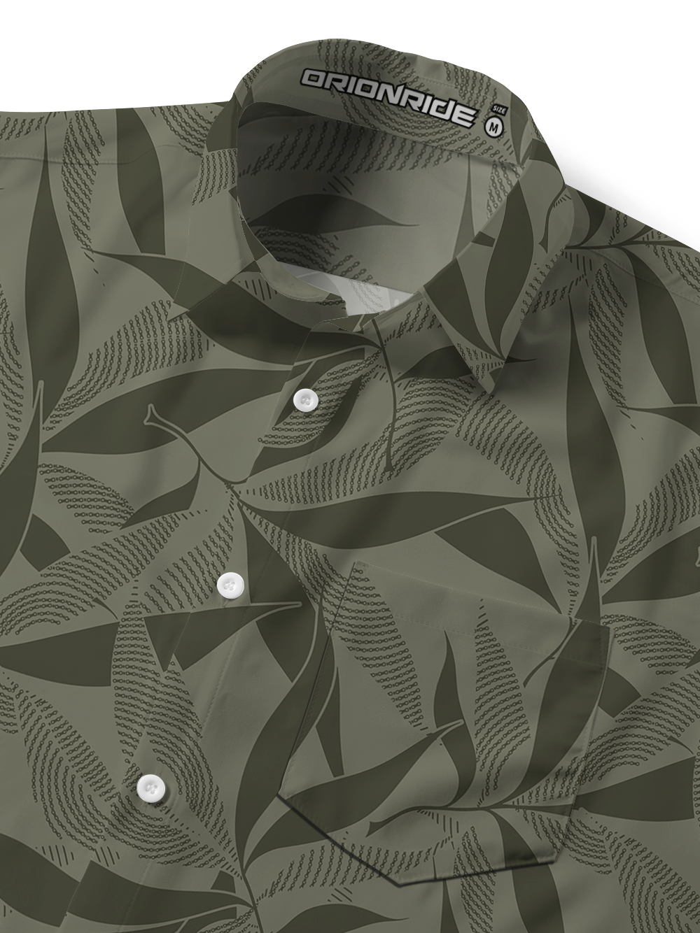 Orionride Leaf Vein Chain Zipper Pockets Ultra Lightweight Short Sleeves Gravel Shirt