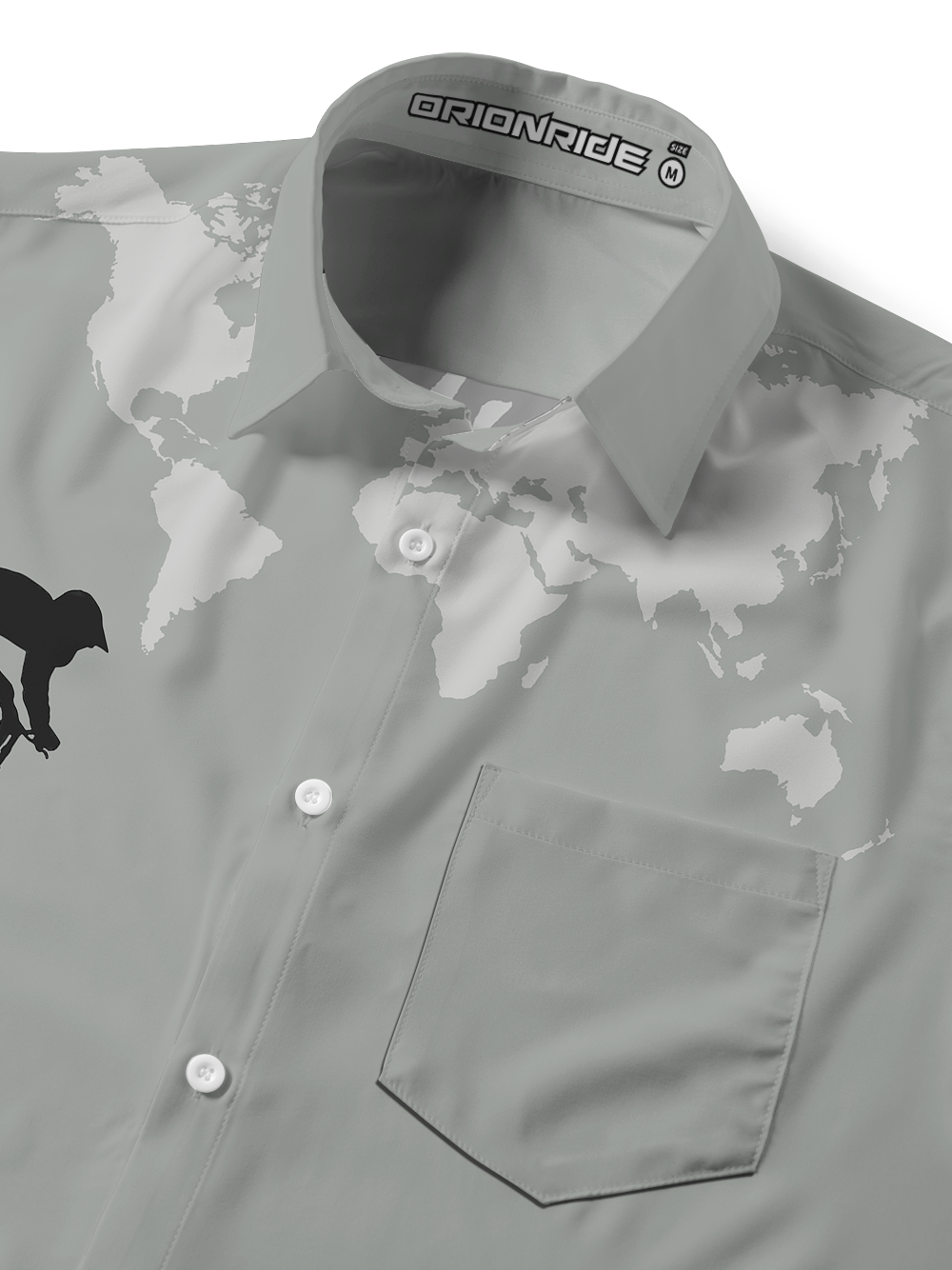 Orionride Downhill Sprint Zipper Pockets Ultra Lightweight Short Sleeves Gravel Shirt