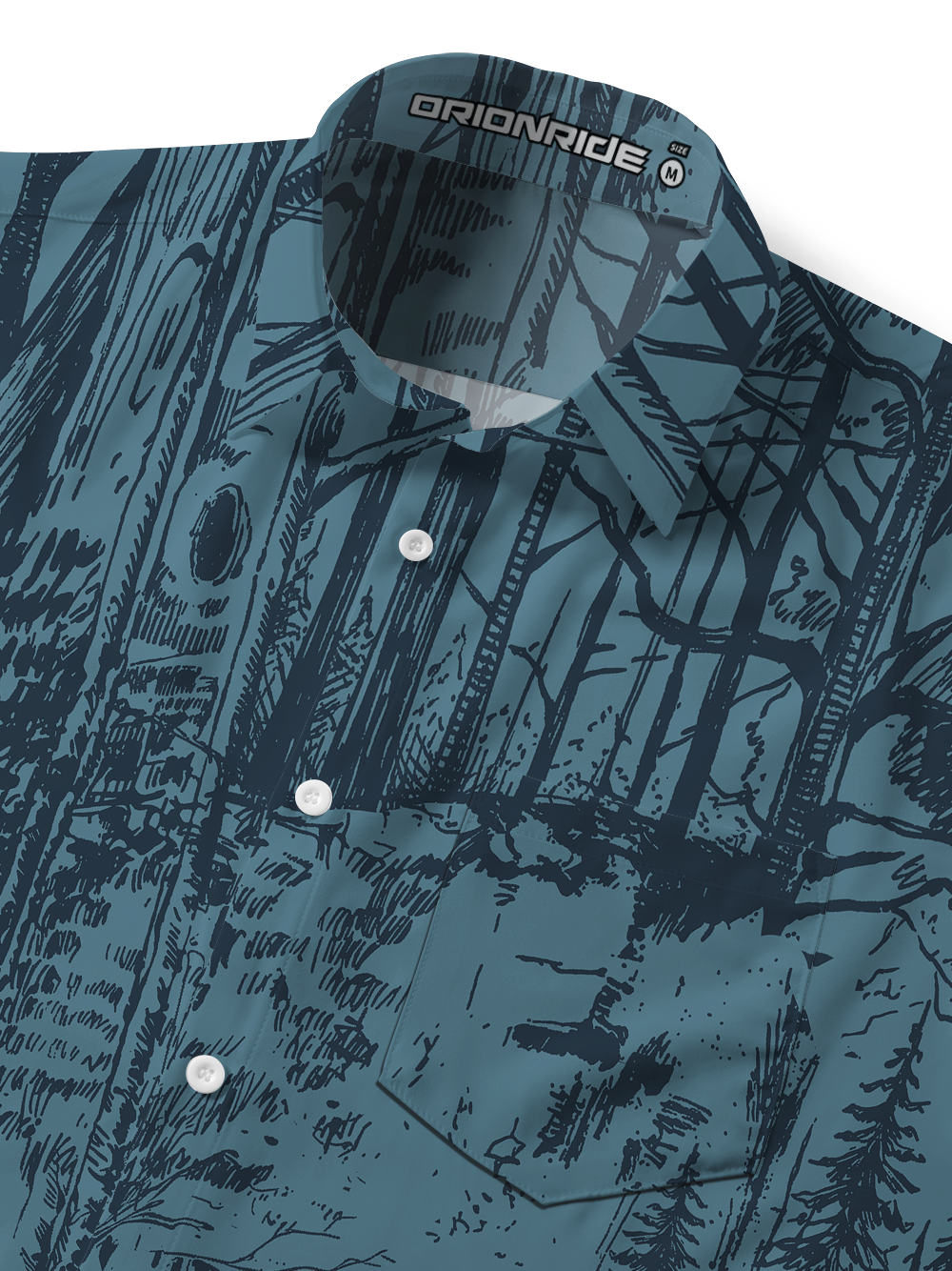 Orionride Forest Stop Ride Zipper Pockets Ultra Lightweight Short Sleeves Gravel Shirt