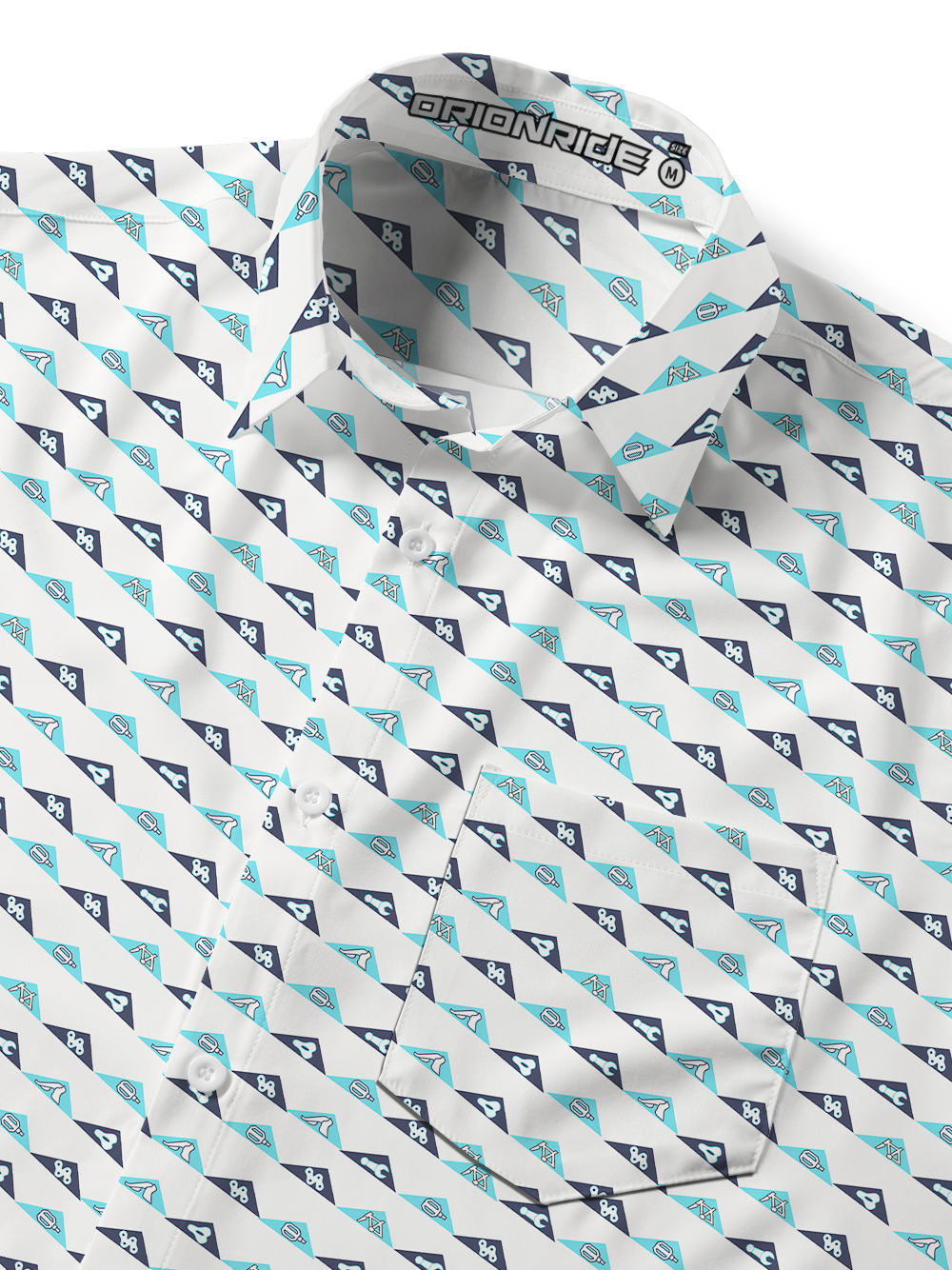 Orionride Triangular Chain Zipper Pockets Ultra Lightweight Short Sleeves Gravel Shirt