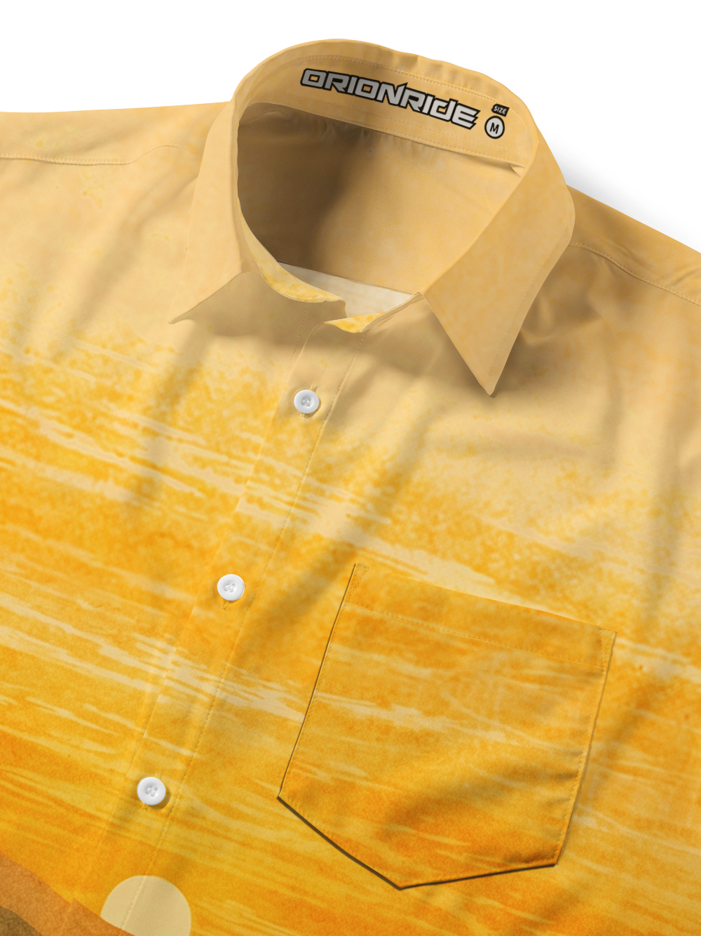 Orionride Sunset By The River Zipper Pockets Ultra Lightweight Short Sleeves Gravel Shirt
